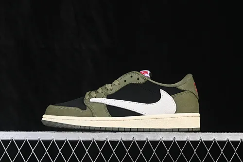 All categories Air Jordan Jordan series basketball shoes Air Jordan 1 Low ZG version Travis Scott x Air Jordan 1 Low OG AJ1 Joe 1 undercut low top full head layer DM7866-002